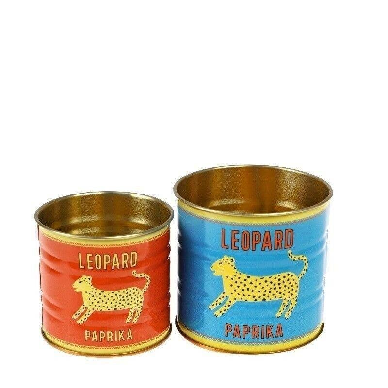 Mini Storage Tins (Set of 2) - Leopard