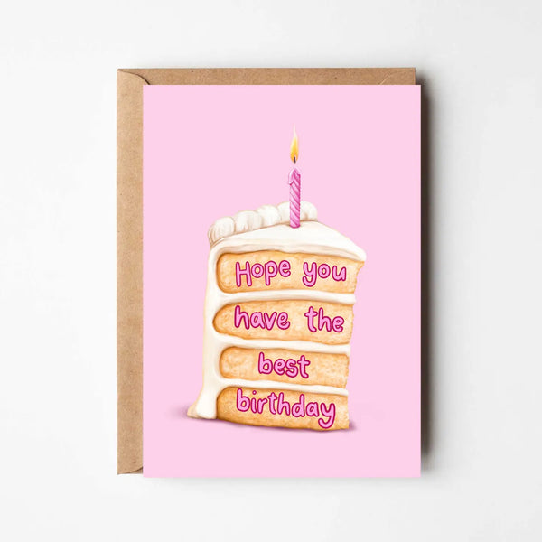 Best Birthday Cake Greeting Card