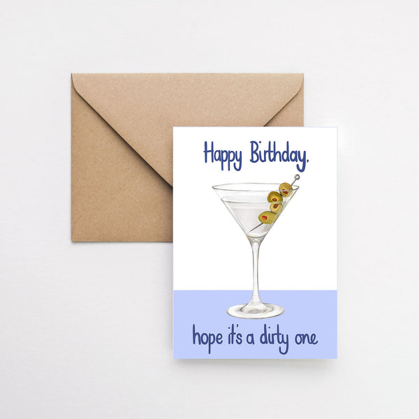 Dirty Martini Greeting Card