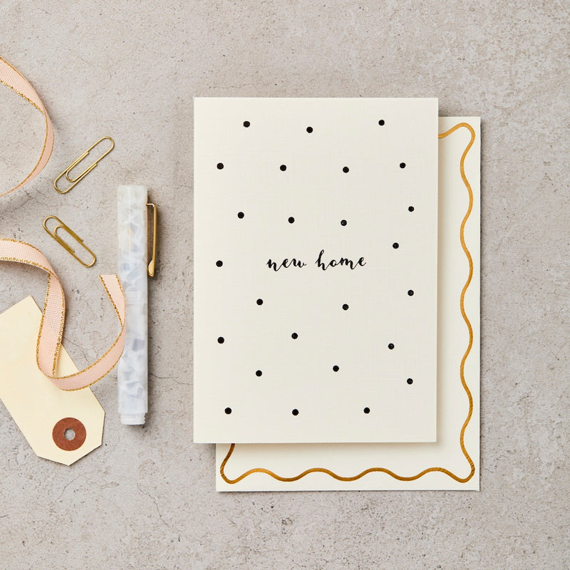 Polka Dot New Home Greeting Card