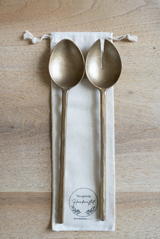 Forged Pair of Salad Servers