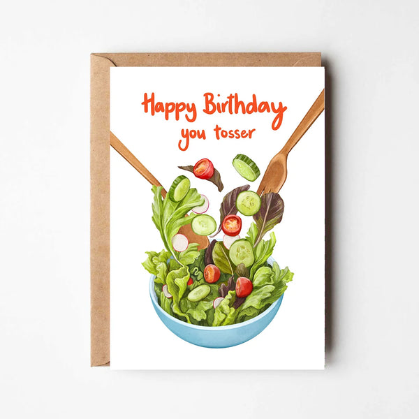 Birthday Tosser Greeting Card