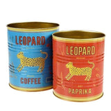 Leopard Storage Tins (Set of 2)