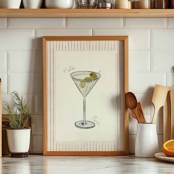 Dirty Martini Print